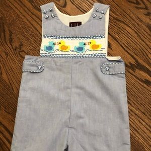 NWOT Lil Cactus Duck Shortall 18-24 Months
